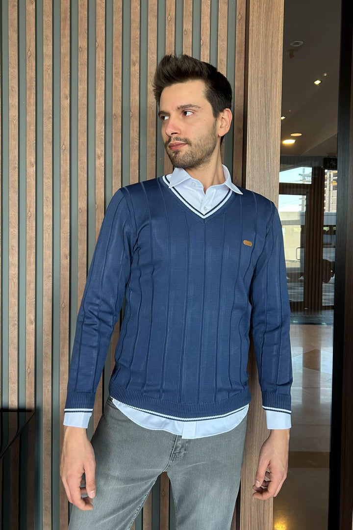 MPL Men's V-Neck Sweater 706 - Eastpointe