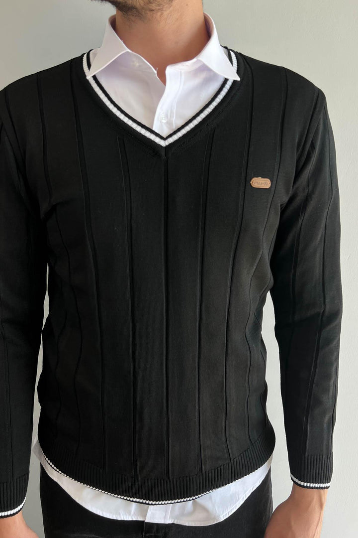 MPL Men's V-Neck Sweater 706 - Orange