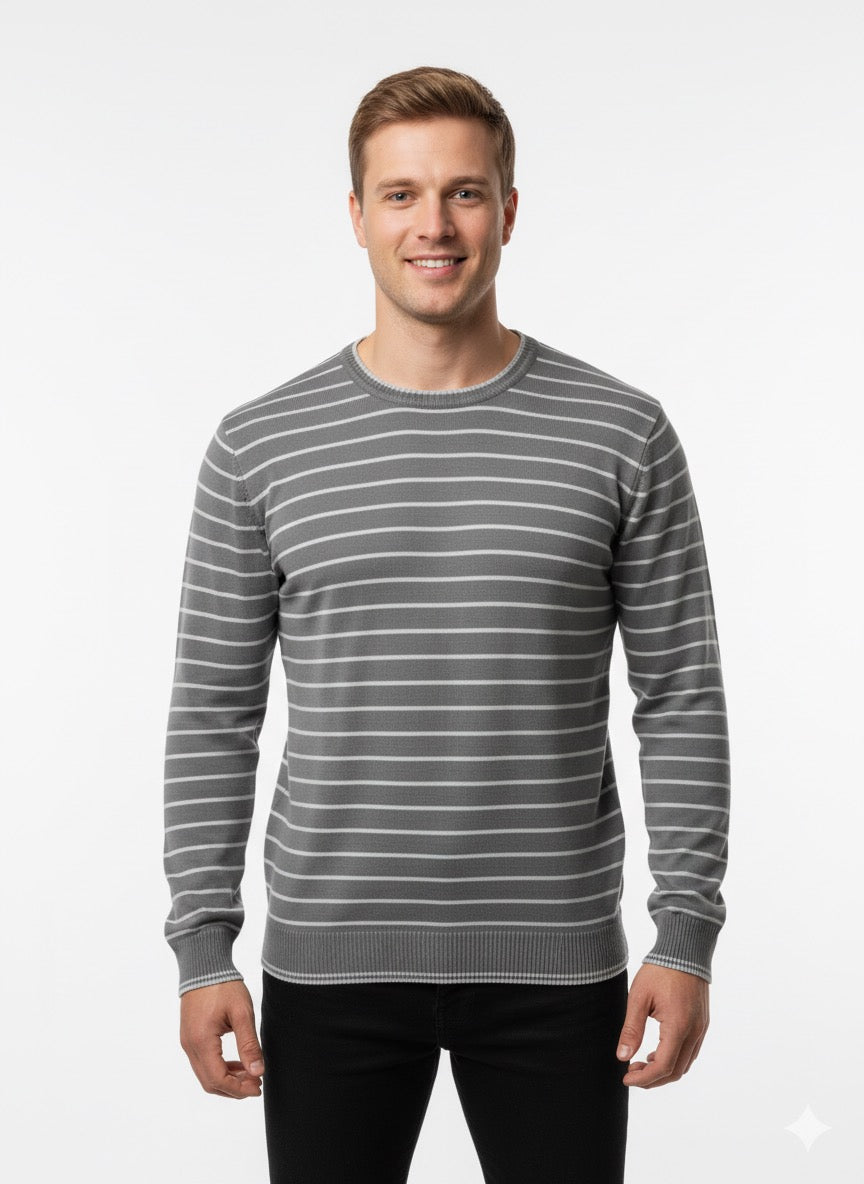 MPL Men's Striped Turtleneck Sweater 711 - Tiraspol