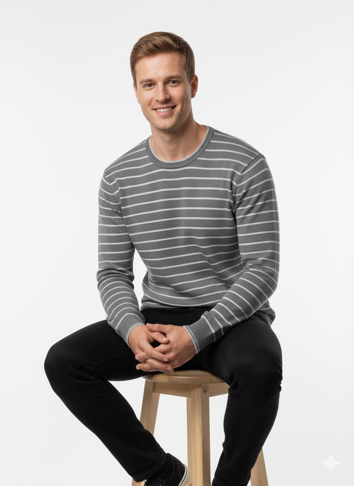 MPL Men's Striped Turtleneck Sweater 711 - Tiraspol