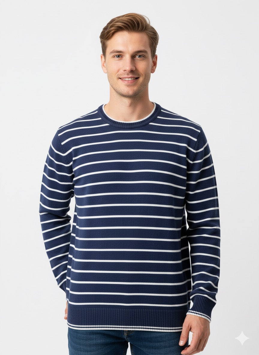 MPL Men's Striped Turtleneck Sweater 711 - Lousada