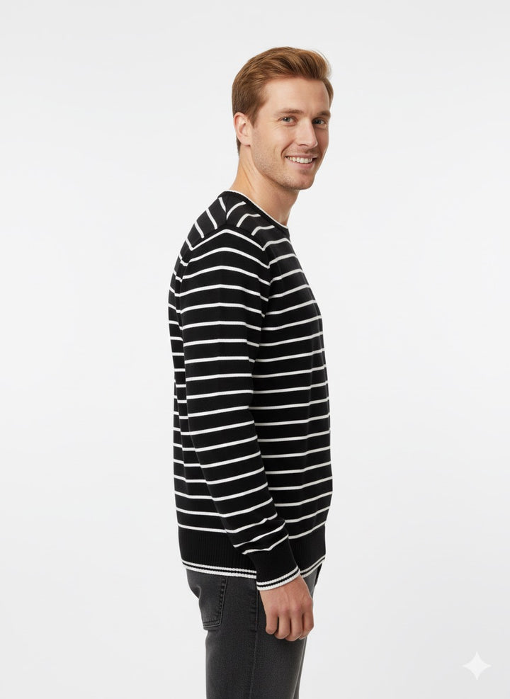 MPL Men's Striped Turtleneck Sweater 711 - Appleton