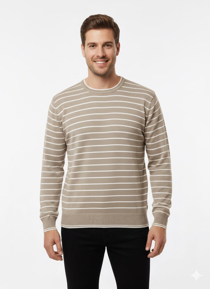 MPL Men's Striped Turtleneck Sweater 711 - Parral