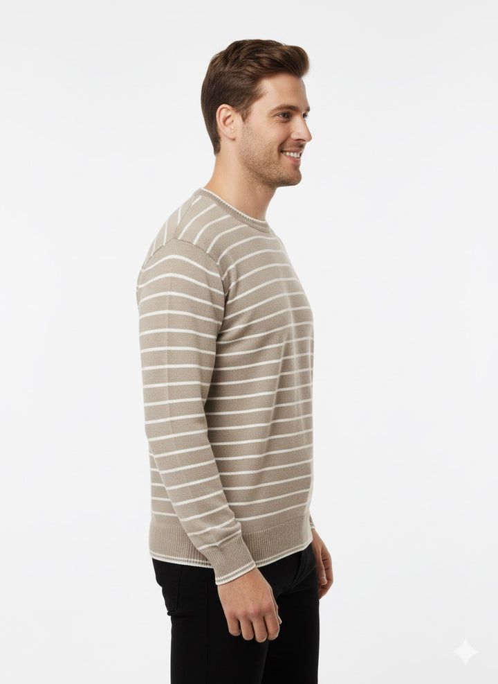 MPL Men's Striped Turtleneck Sweater 711 - Parral