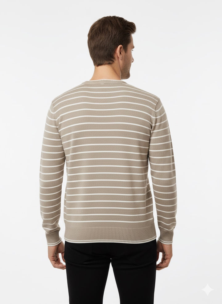 MPL Men's Striped Turtleneck Sweater 711 - Parral