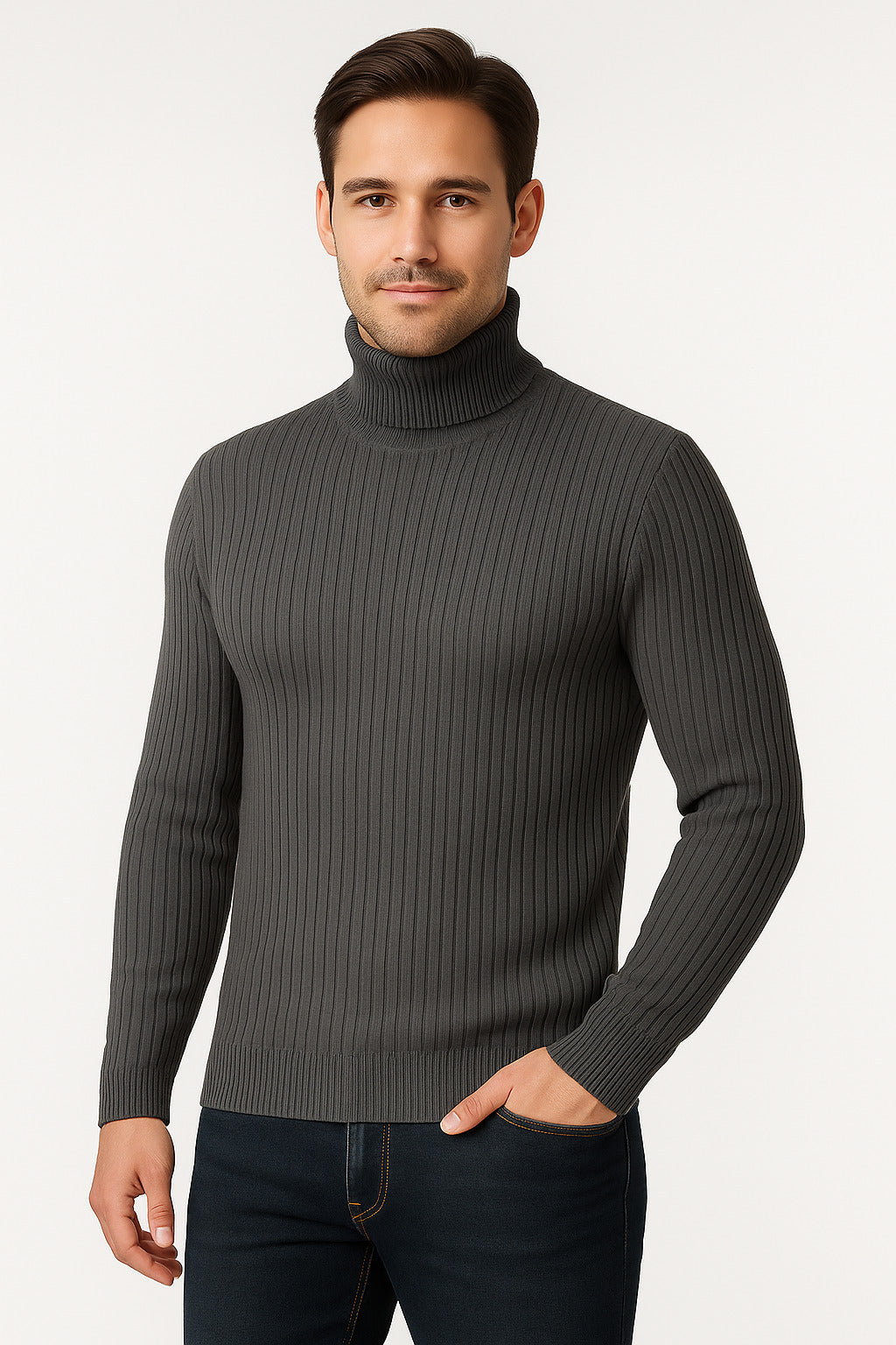 MPL Men's Fisherman Turtleneck Sweater 720 - Sun City