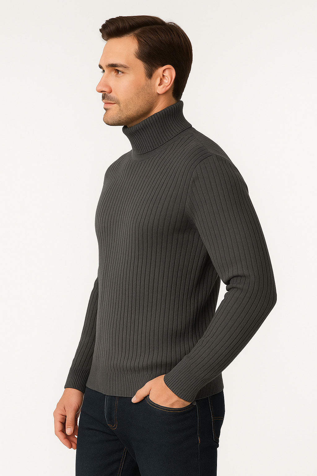 MPL Men's Fisherman Turtleneck Sweater 720 - Sun City