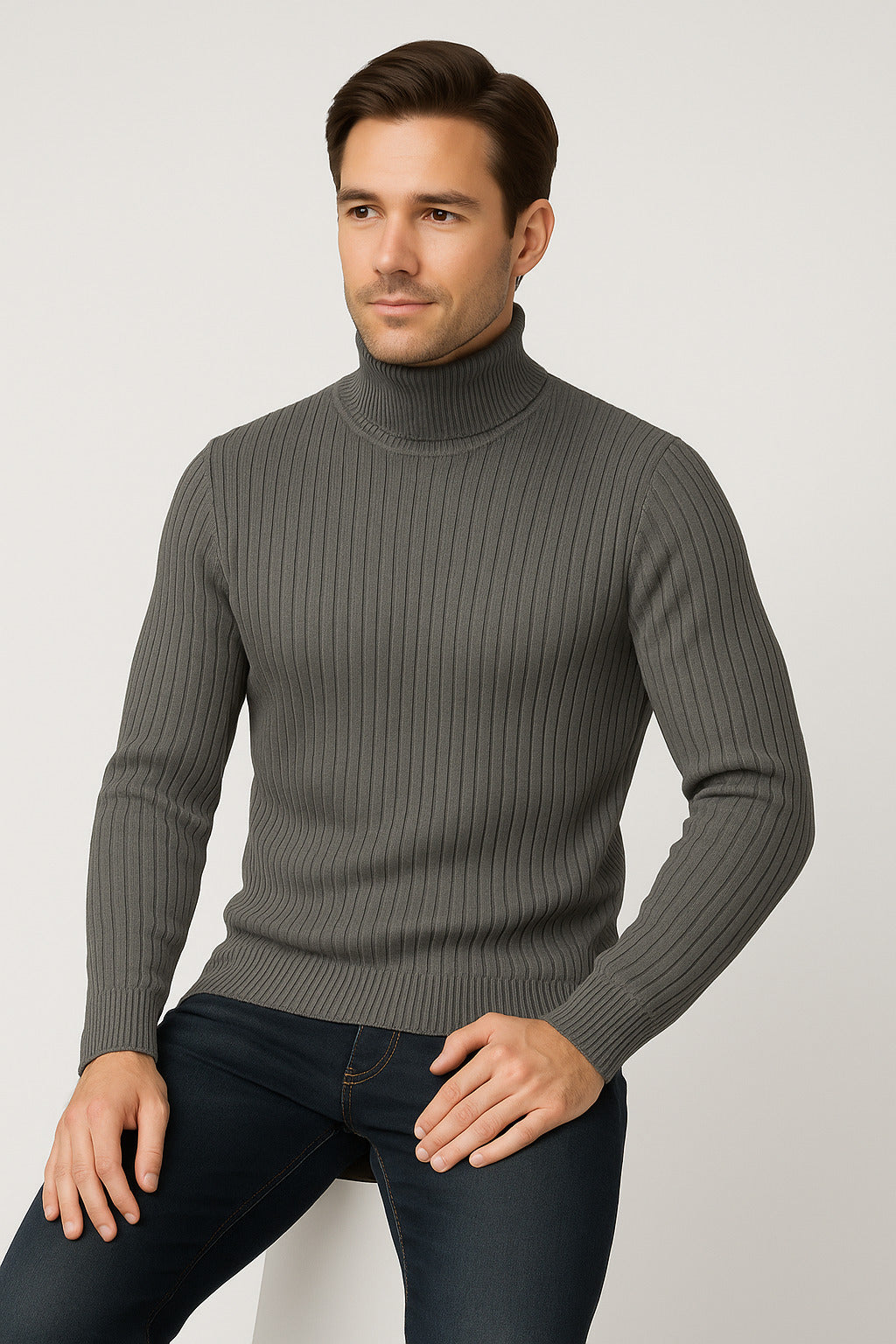 MPL Men's Fisherman Turtleneck Sweater 720 - Sun City