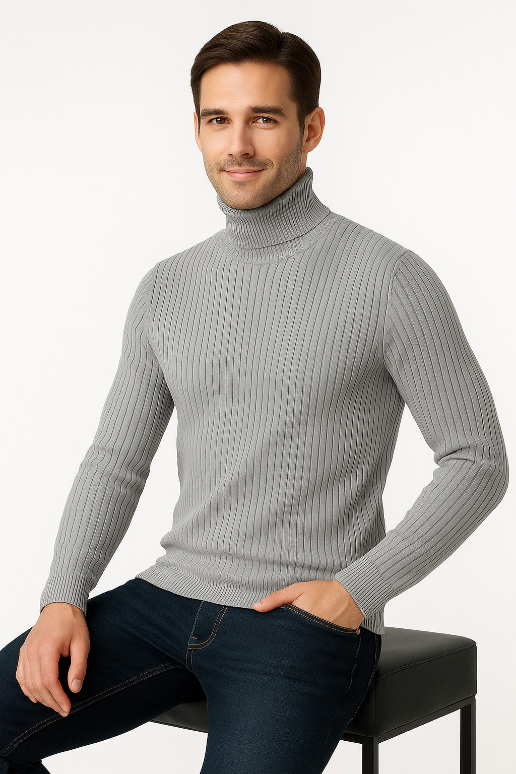MPL Men's Fisherman Turtleneck Sweater 720 - Adeje