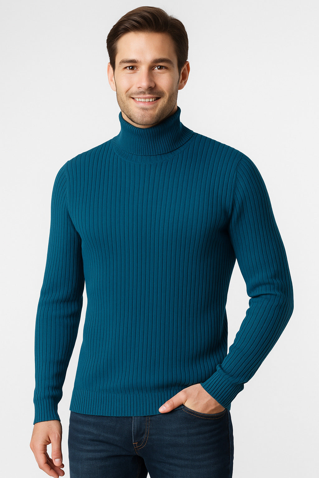 MPL Men's Fisherman Turtleneck Sweater 720 - Limerick