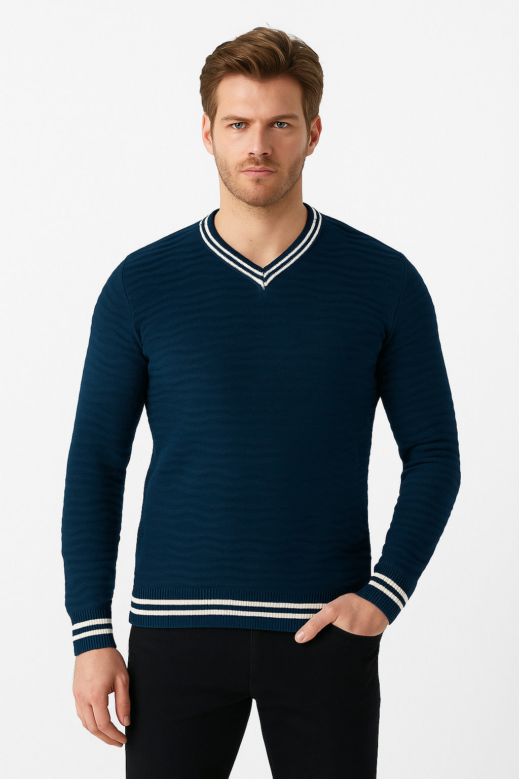 MPL Men's V-Neck Sweater 880 - Burton upon Trent