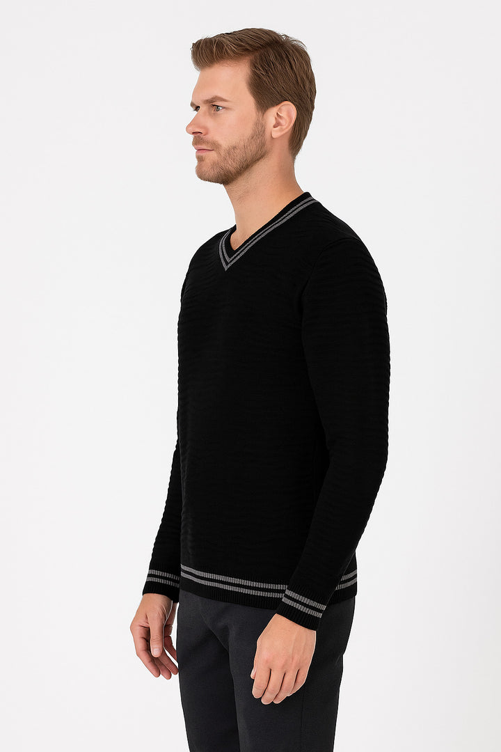MPL Men's V-Neck Sweater 880 - Spring Hill
