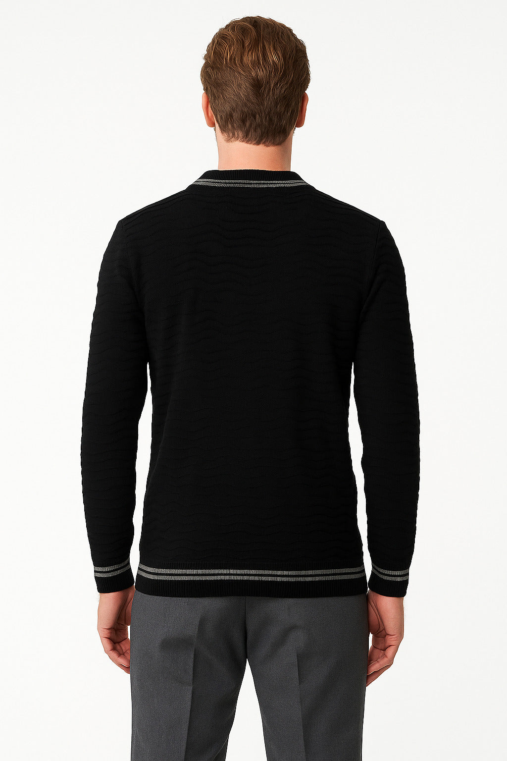 MPL Men's V-Neck Sweater 880 - Spring Hill