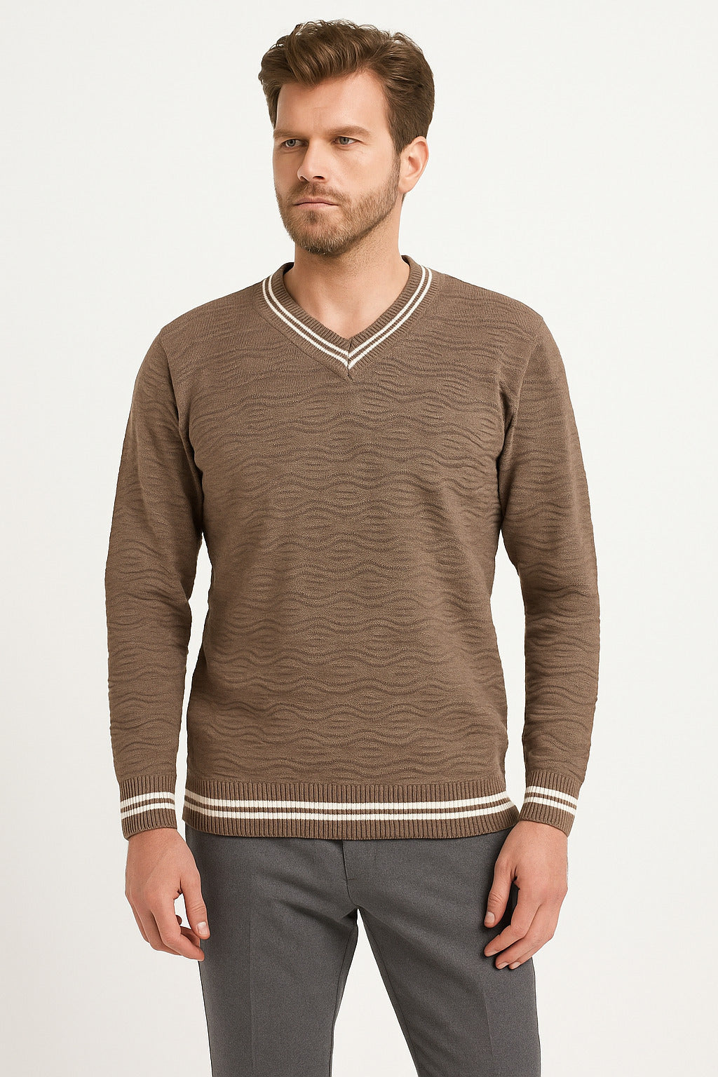 MPL Men's V-Neck Sweater 880 - Le Havre