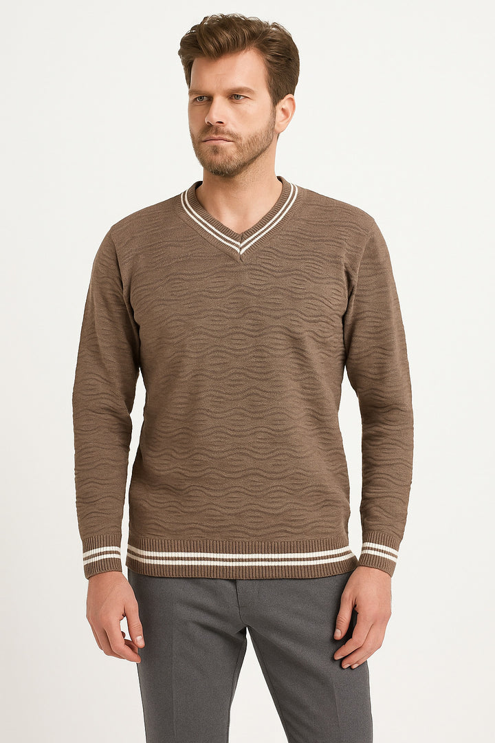 MPL Men's V-Neck Sweater 880 - Tauranga