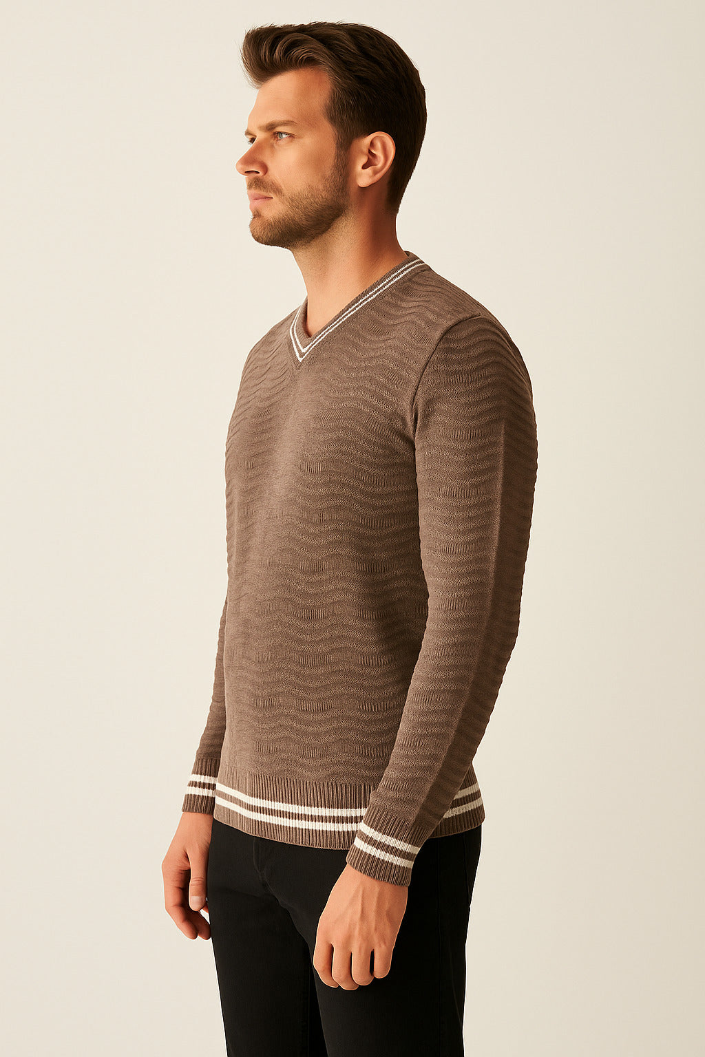 MPL Men's V-Neck Sweater 880 - Le Havre