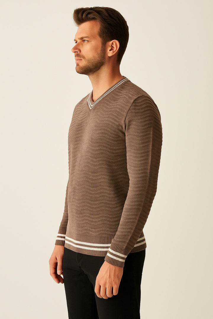 MPL Men's V-Neck Sweater 880 - Le Havre