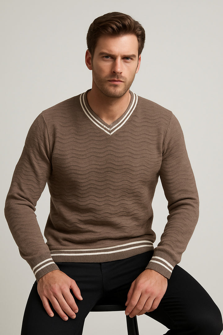 MPL Men's V-Neck Sweater 880 - Le Havre