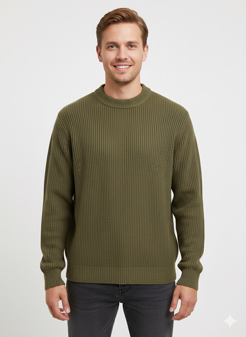 MPL Men's Plus Size Half Fisherman Sweater 881 - Castres