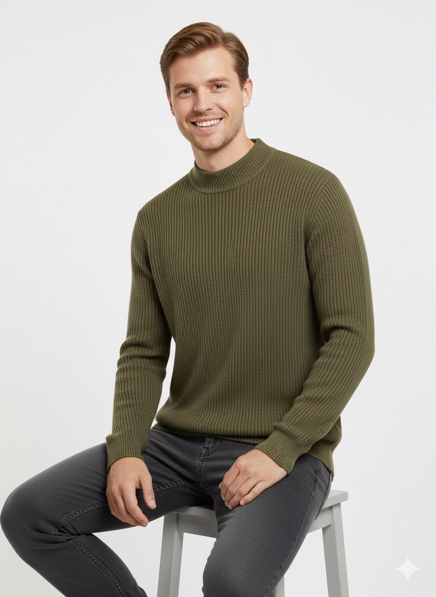MPL Men's Plus Size Half Fisherman Sweater 881 - Castres