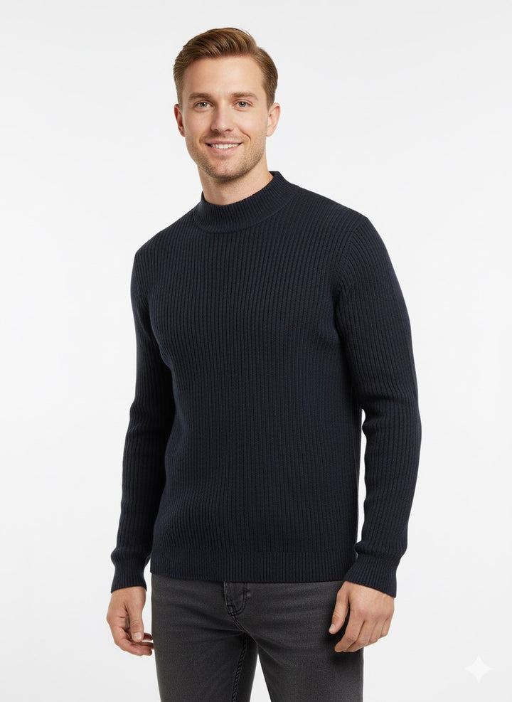 MPL Men's Plus Size Half Fisherman Sweater 881 - Davie
