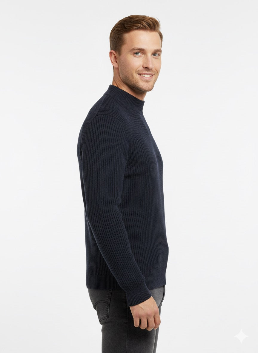 MPL Men's Plus Size Half Fisherman Sweater 881 - Davie