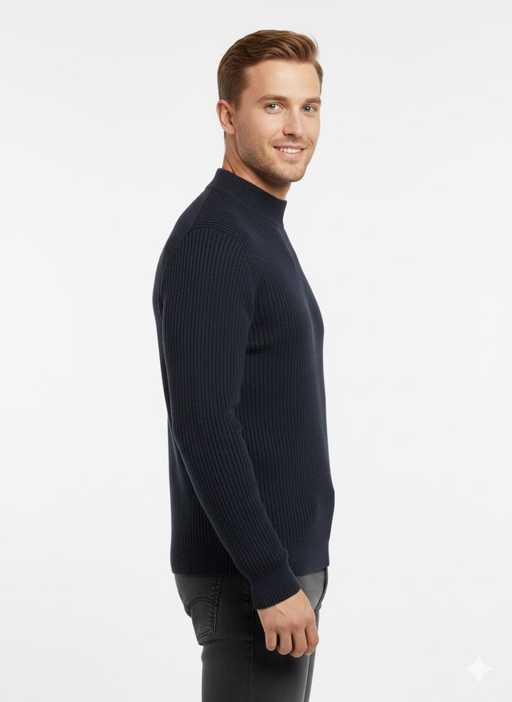 MPL Men's Plus Size Half Fisherman Sweater 881 - Davie