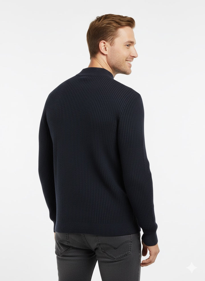 MPL Men's Plus Size Half Fisherman Sweater 881 - Davie