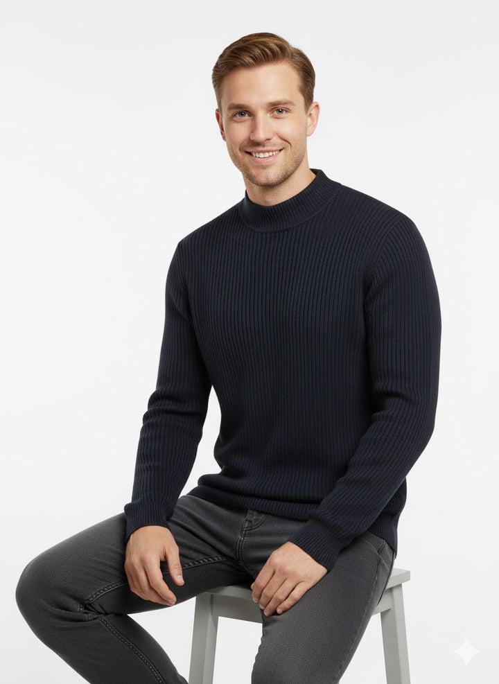 MPL Men's Plus Size Half Fisherman Sweater 881 - Davie