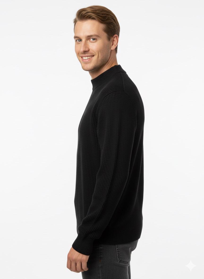 MPL Men's Plus Size Half Fisherman Sweater 881 - Galveston
