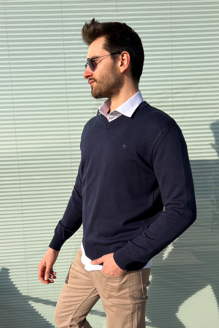 MPL Men's V-Neck Sweater 2061 - Albi