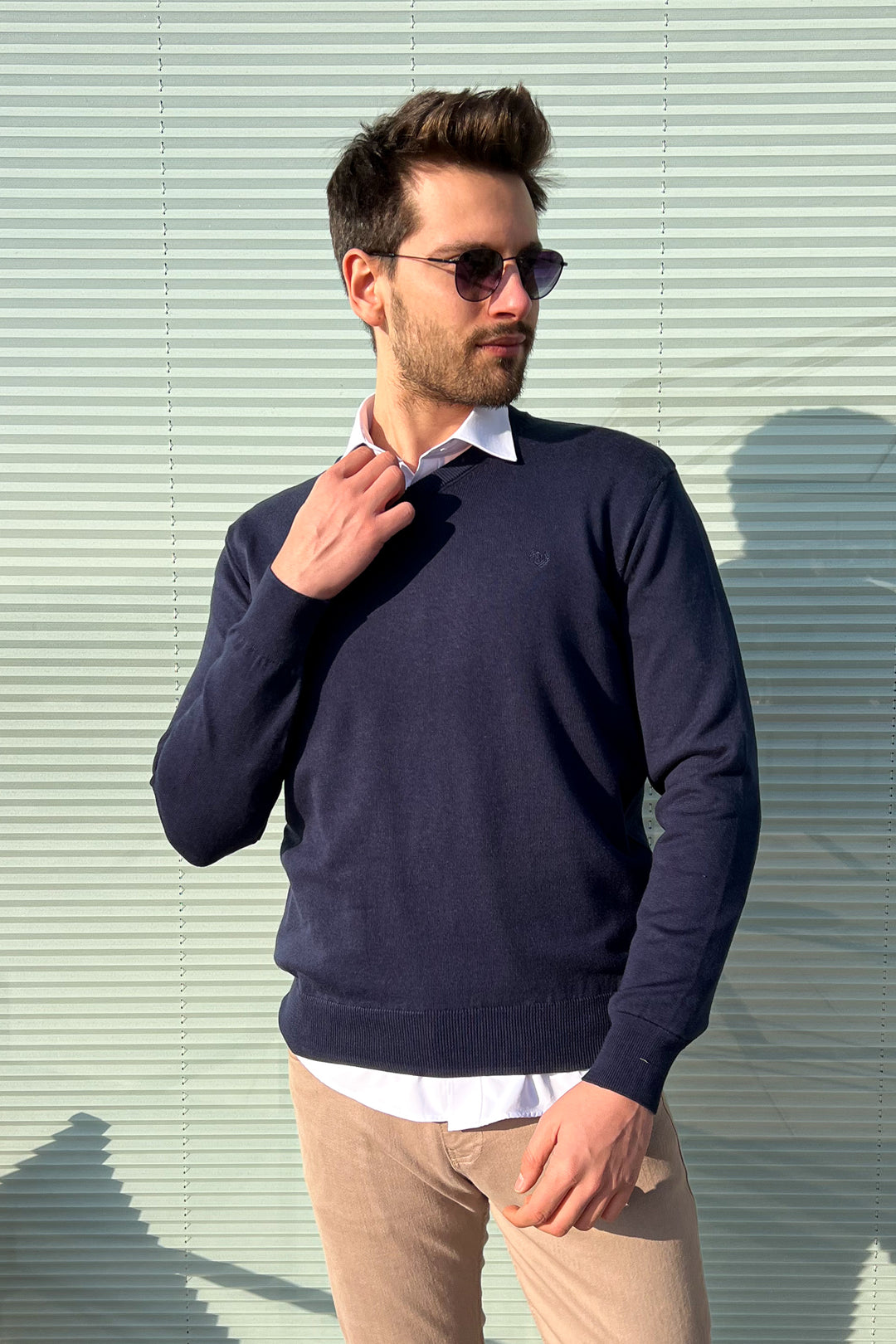 MPL Men's V-Neck Sweater 2061 - Albi