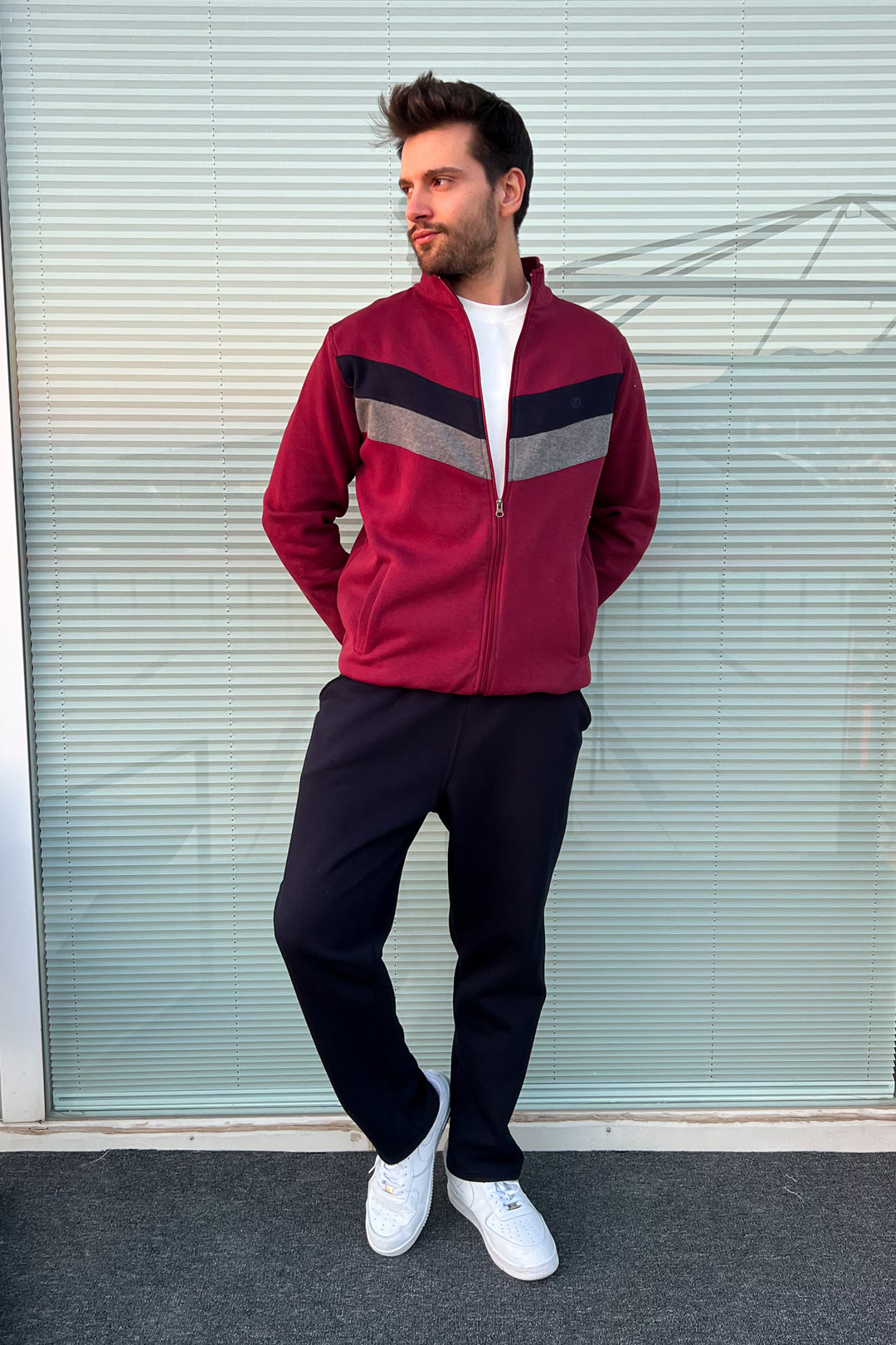 MPL Men's 3-String Zippered Tracksuit 3072 - Fair Lawn