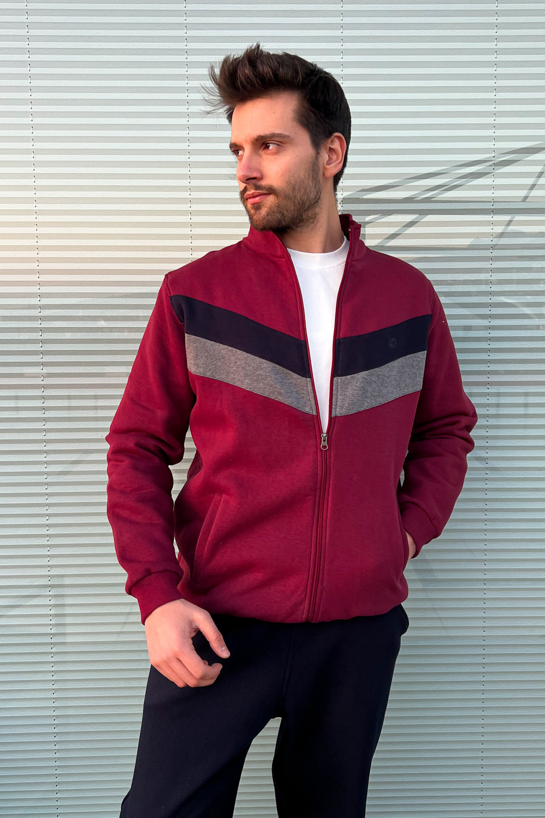 MPL Men's 3-String Zippered Tracksuit 3072 - Fair Lawn