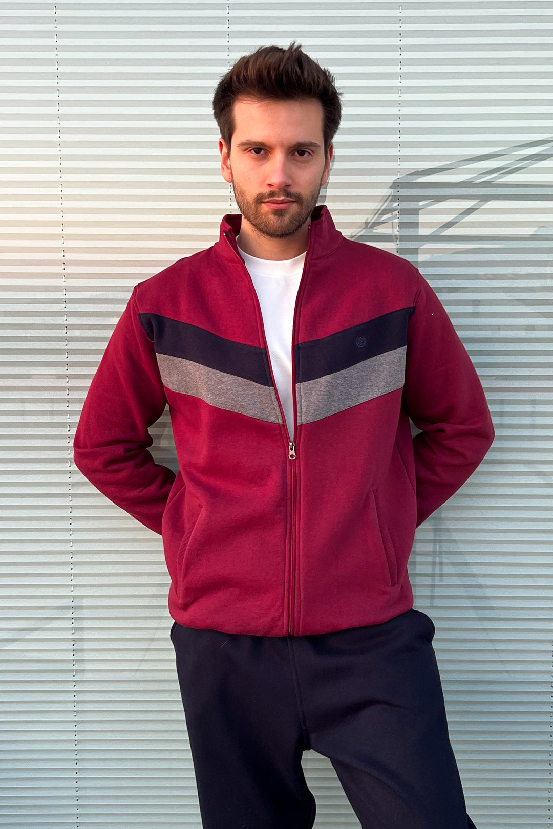 MPL Men's 3-String Zippered Tracksuit 3072 - Fair Lawn