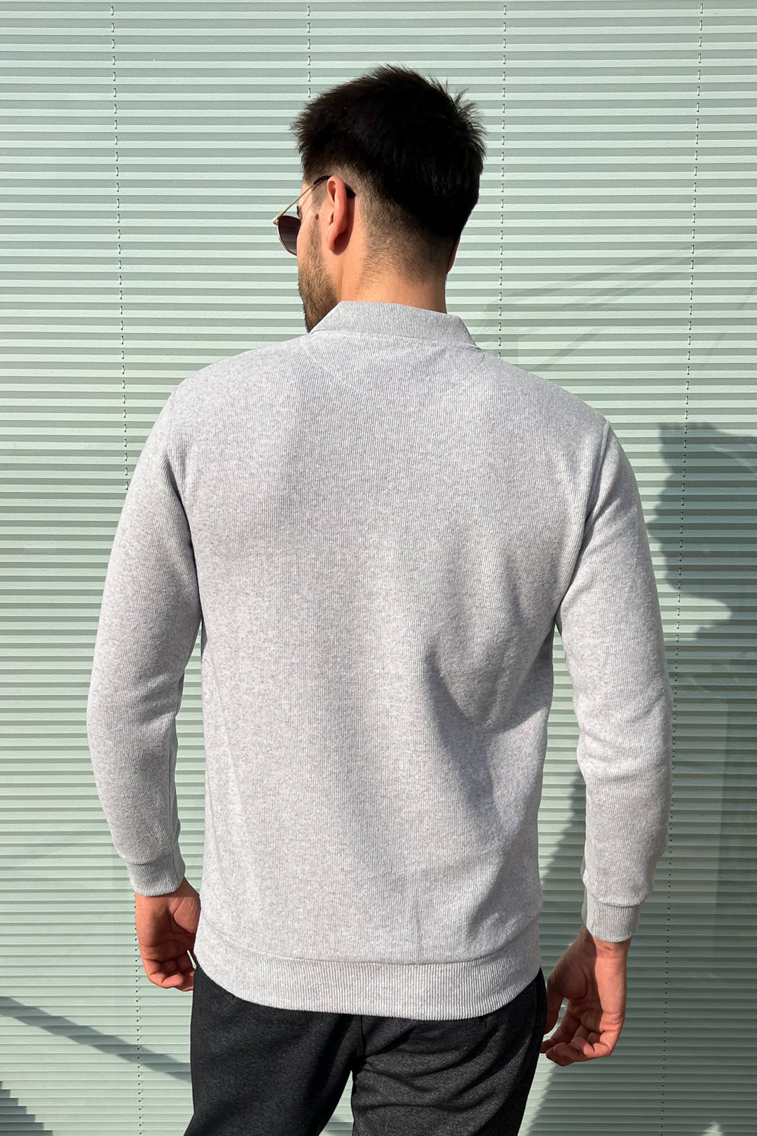 MPL Men's Pocketed Polo Neck Thessaloniki Sweatshirt 109 - Santa Clara del Cobre