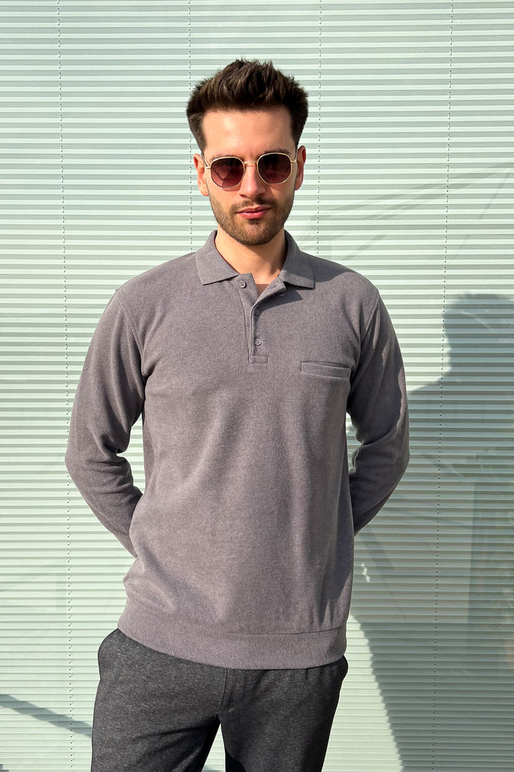 MPL Men's Pocketed Polo Neck Thessaloniki Sweatshirt 109 - Lowestoft