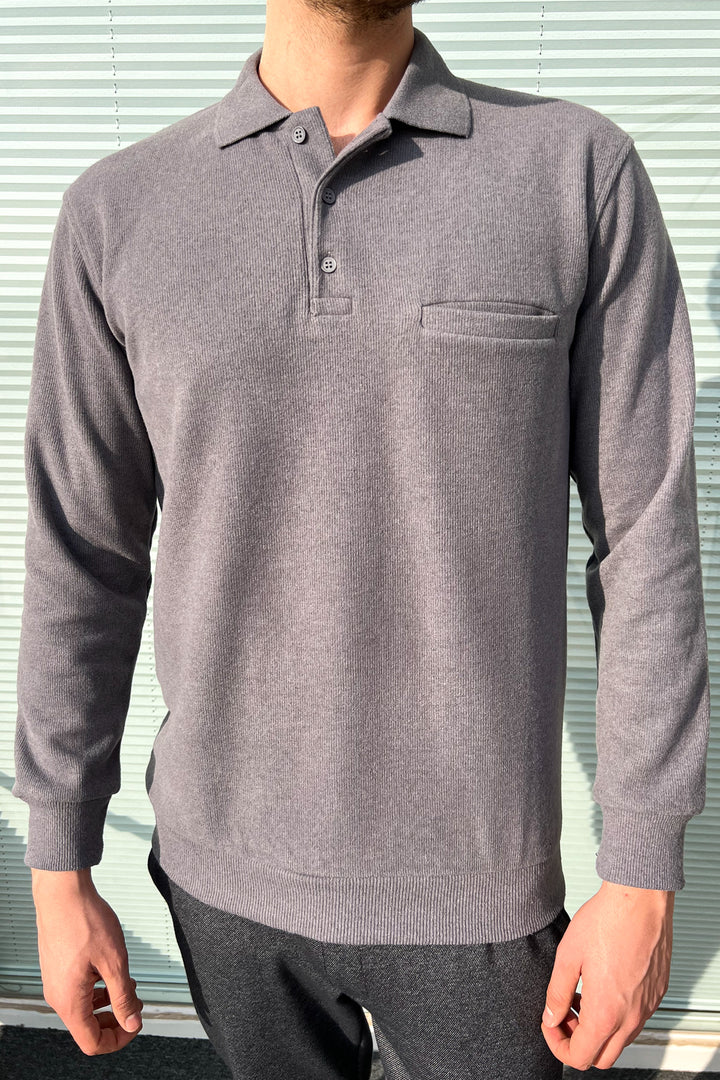 MPL Men's Pocketed Polo Neck Thessaloniki Sweatshirt 109 - Lowestoft