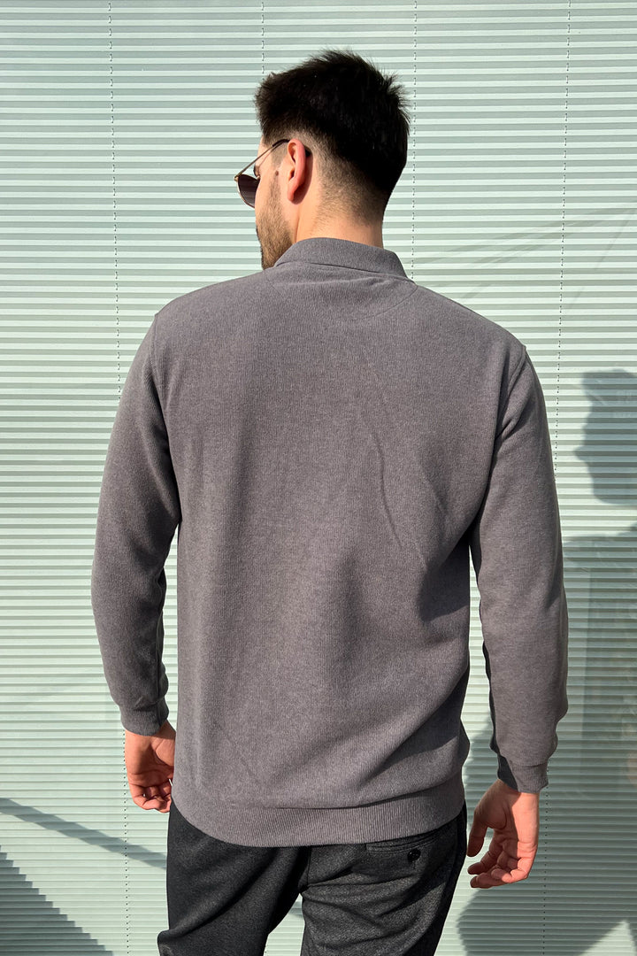 MPL Men's Pocketed Polo Neck Thessaloniki Sweatshirt 109 - Lowestoft