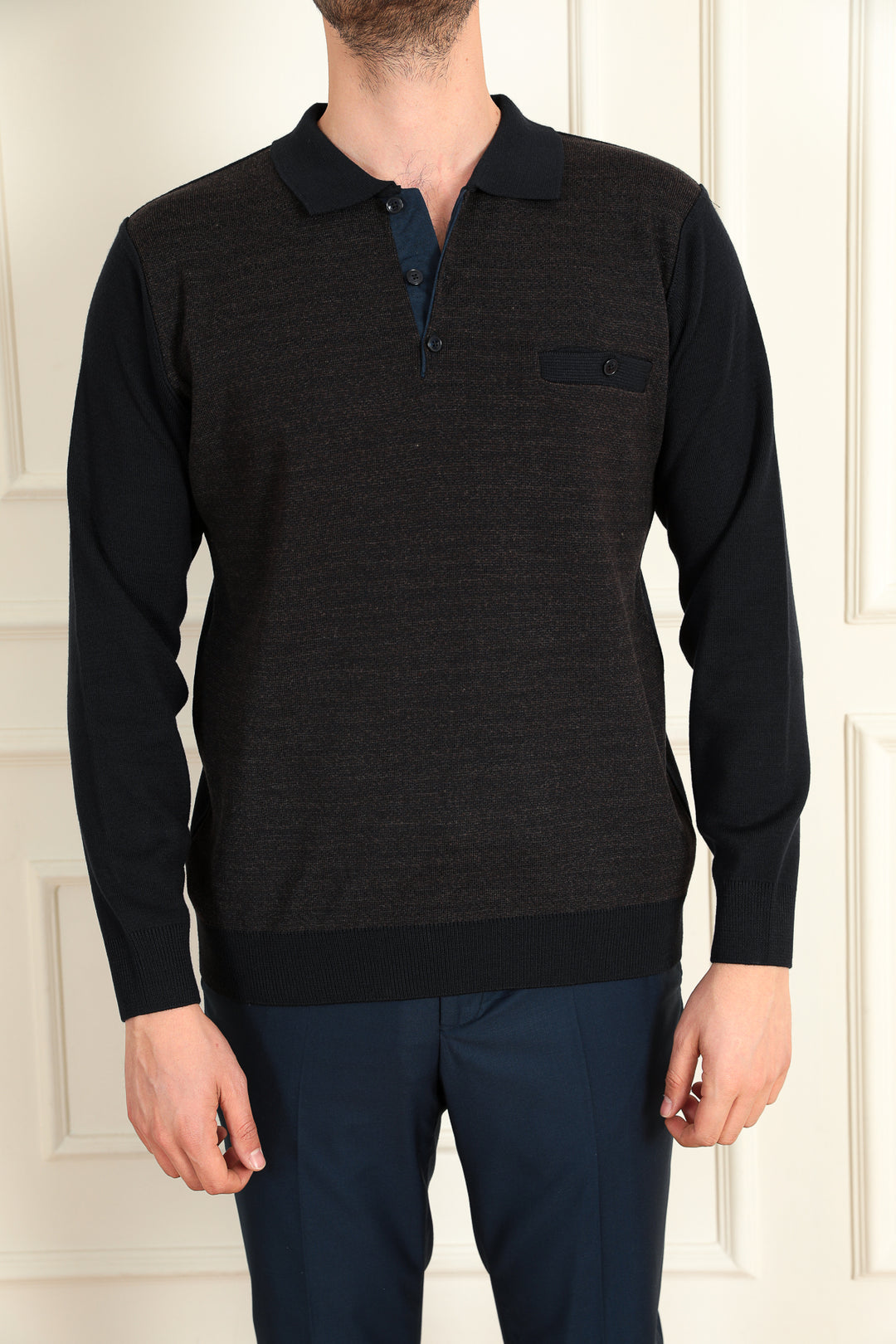 MPL GALLERIA 821 POLO NECK SWEATER - Gresham