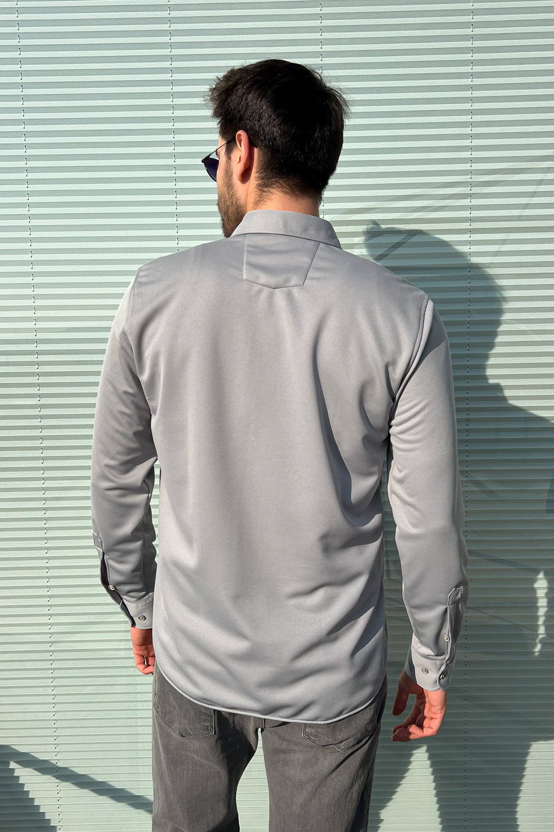 MPL Men's Long Sleeve Slimfit Knit Shirt - Beeston