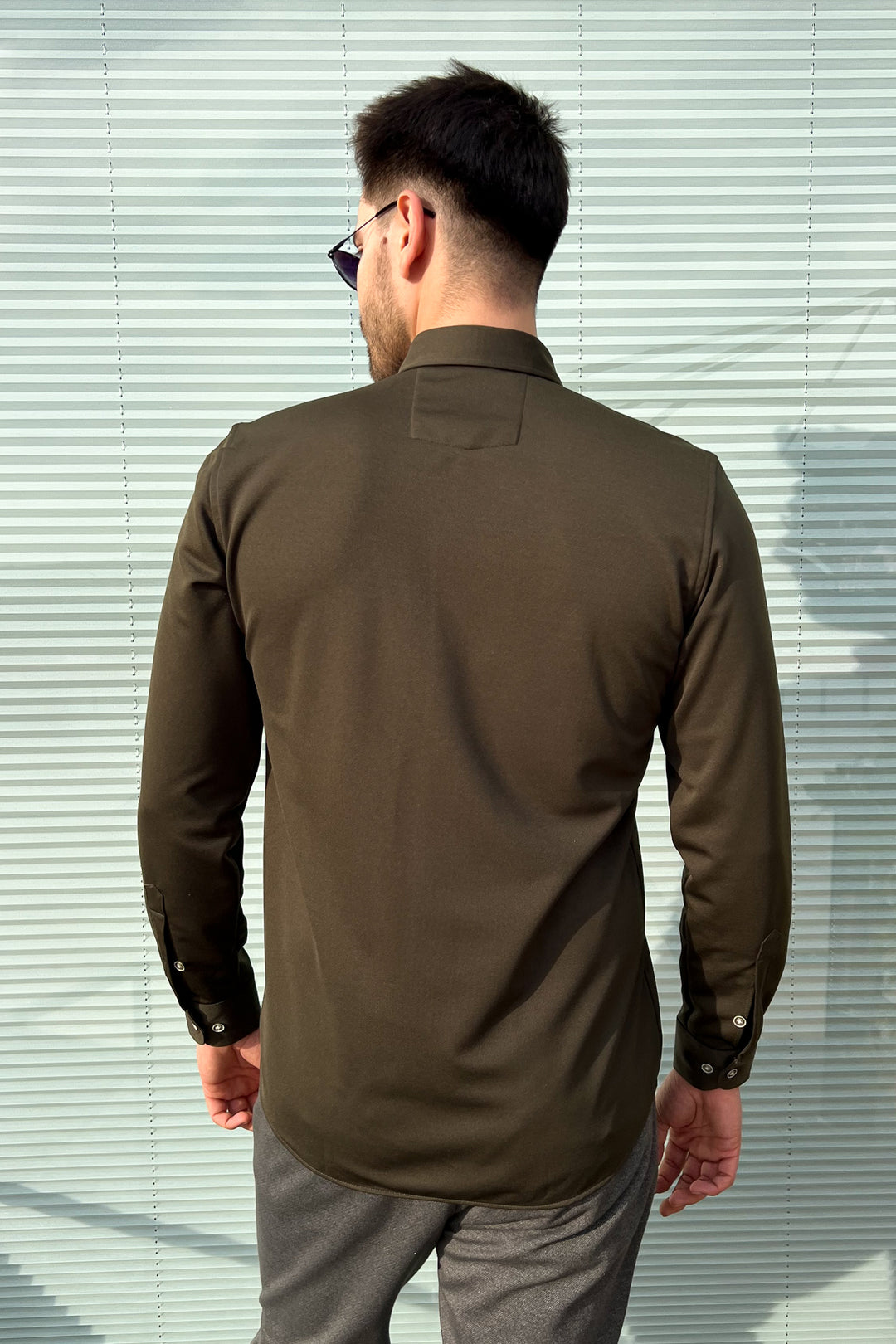 MPL Men's Long Sleeve Slimfit Knit Shirt - Suresnes