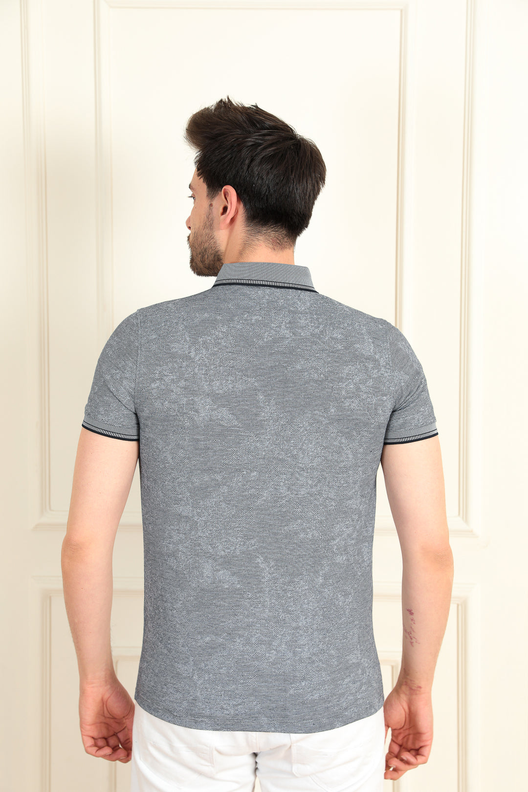 MPL Men's Jacquard Polo Neck T-shirt 2978 - Piacenza