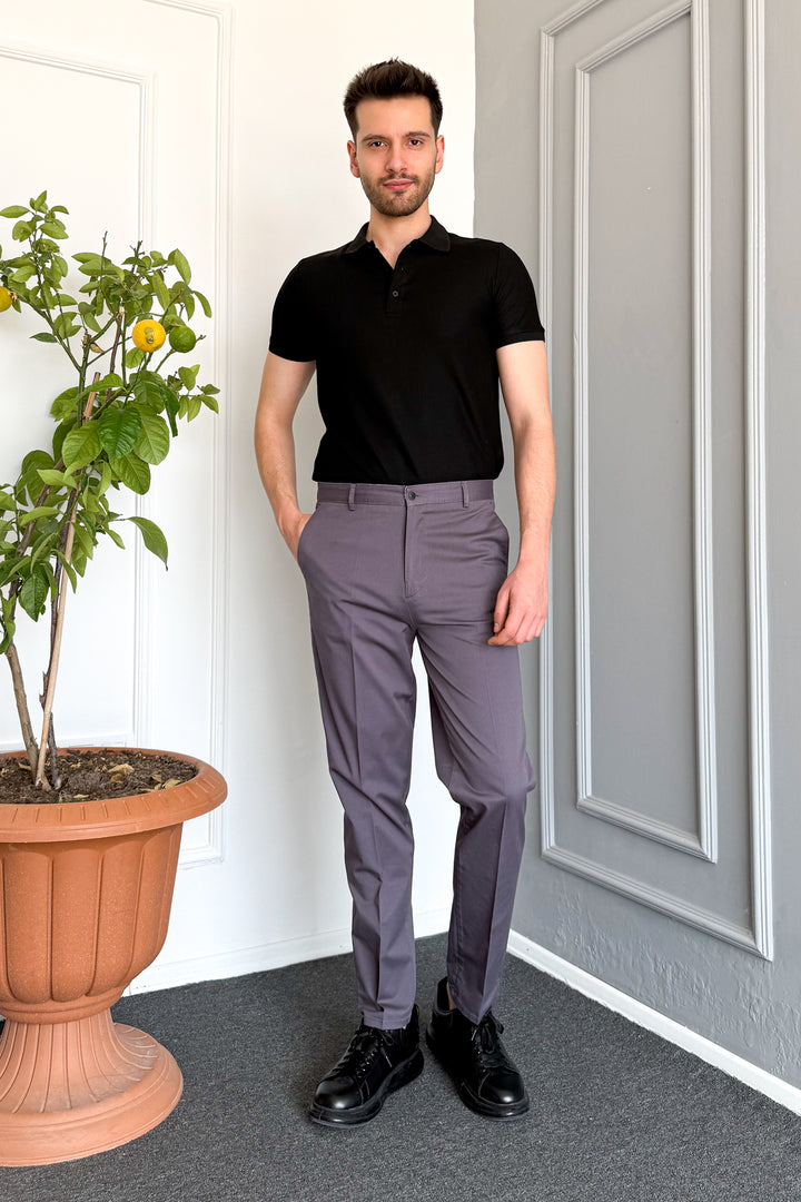 MPL Men's Classic Gabardine Stretch Linen Trousers - Stanton