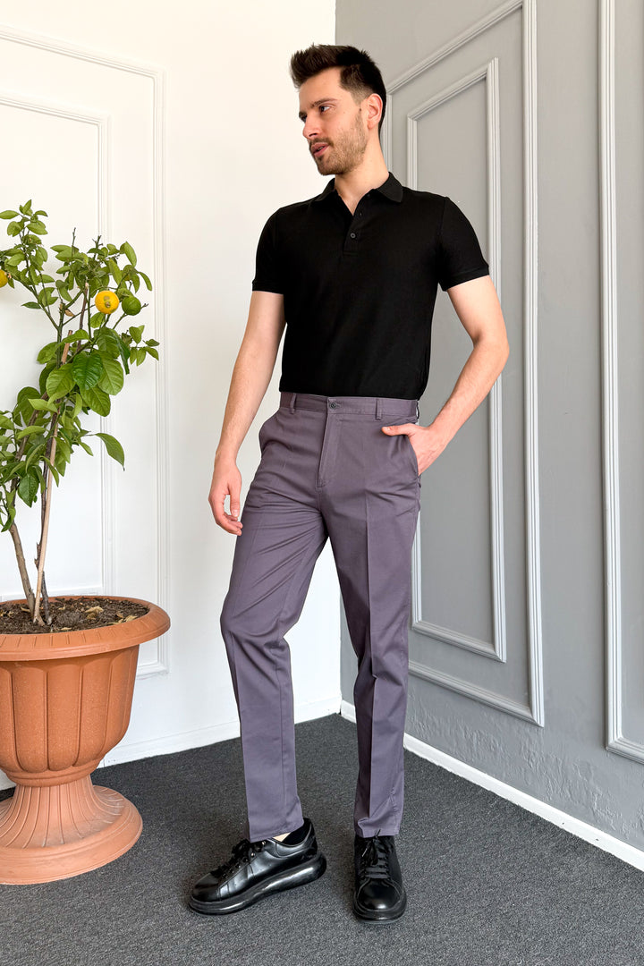 MPL Men's Classic Gabardine Stretch Linen Trousers - Stanton