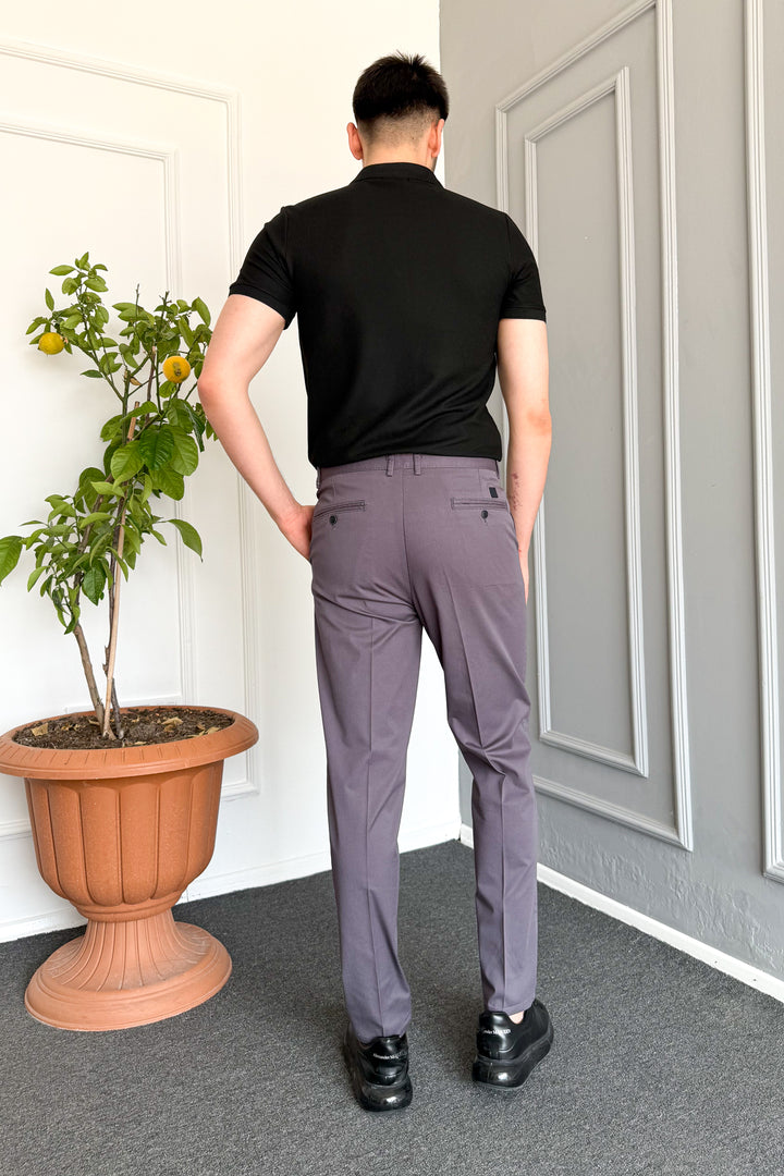 MPL Men's Classic Gabardine Stretch Linen Trousers - Stanton