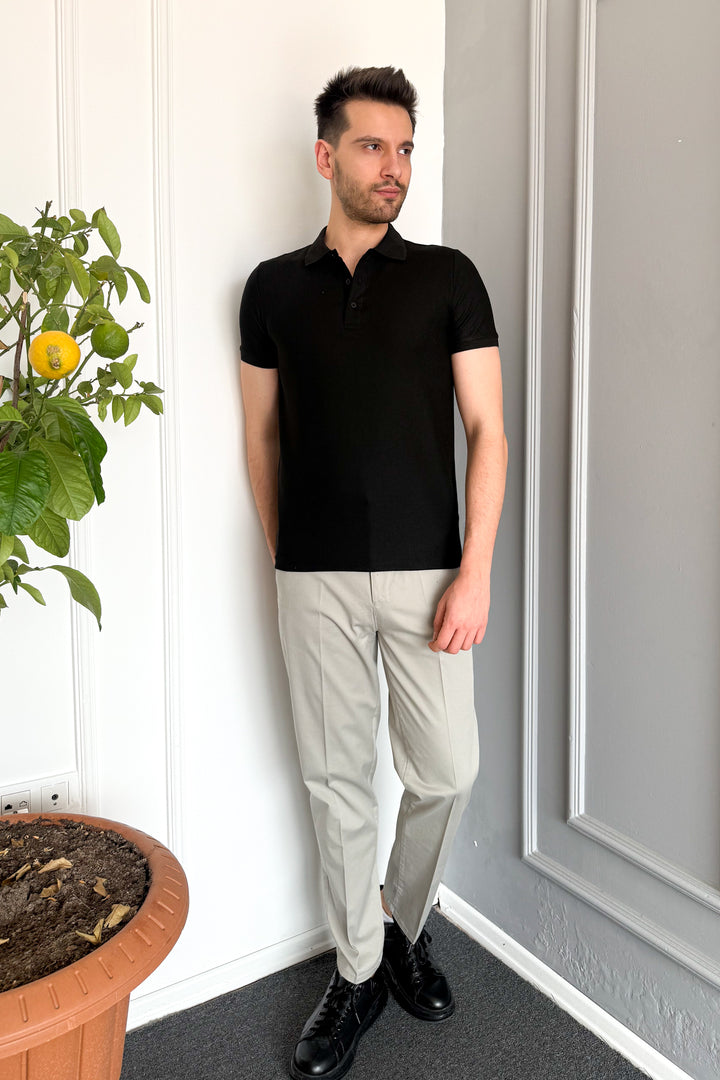 MPL Men's Classic Gabardine Stretch Linen Trousers - Lower Hutt