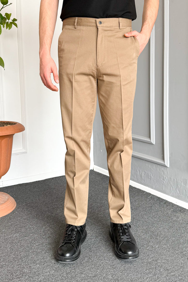MPL Men's Classic Gabardine Lycra Linen Trousers - Lakeland