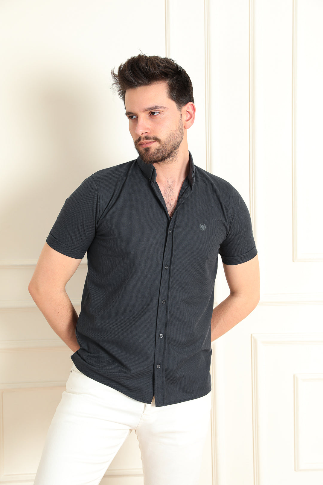 MPL Men's Waffle Short Sleeve Shirt 1011 - Soria