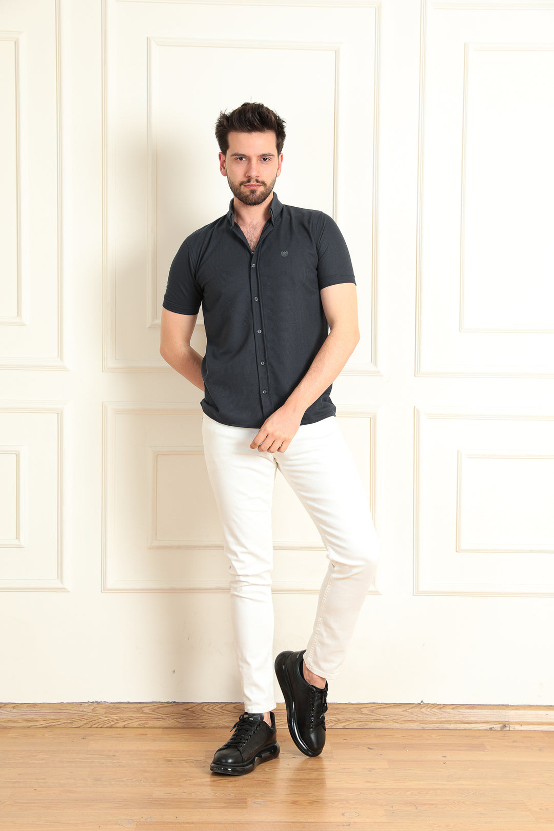 MPL Men's Waffle Short Sleeve Shirt 1011 - Soria